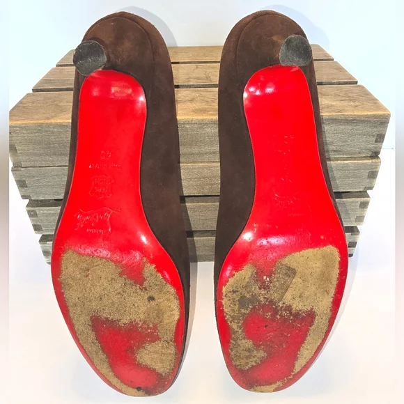 Christian Louboutin Suede Pumps - Picture 9 of 10